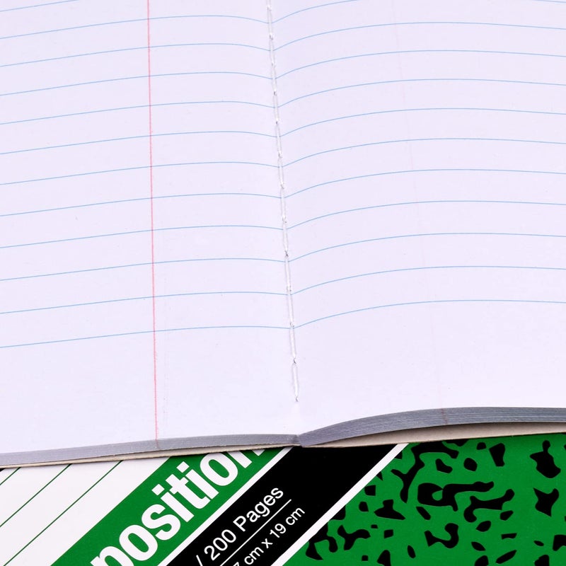 KAISA Composition Notebooks With Lined Paper, College Ruled 9-3/4" x 7-1/2" Comp Books Writing Journals Notebook, 4pads, C10001C - Image 4
